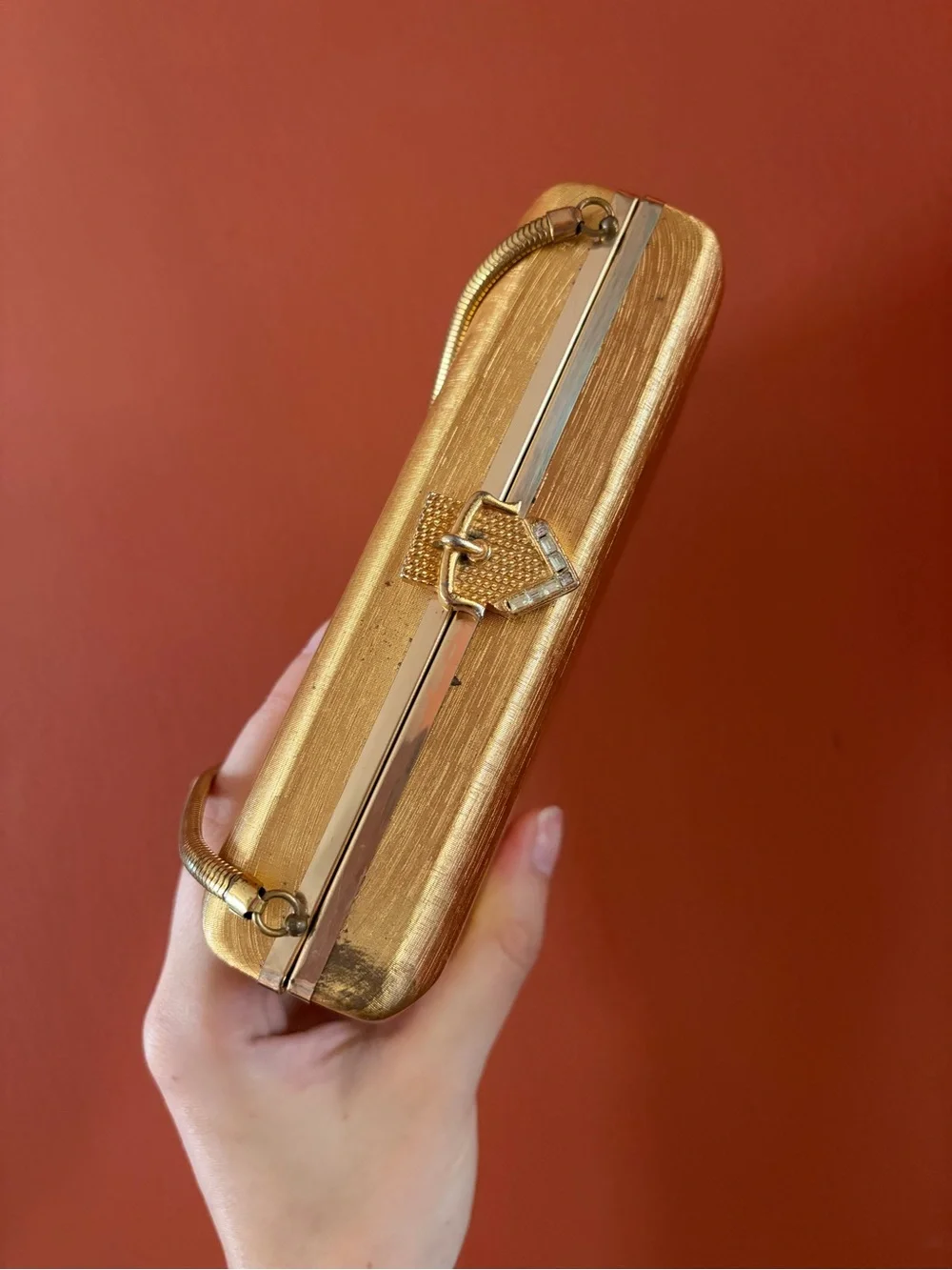 Antique Volupté gold handbag